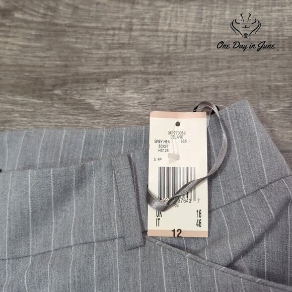 Anne Klein Delano Grey Heather Dress Pants Size 12 - Picture 2 of 6